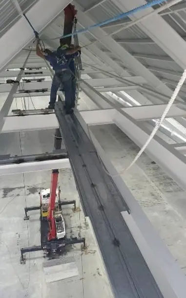 Montaje de Estructura y Pasarela para Triper (Banda Transportadora) Bodega Mecanizada ALDESA